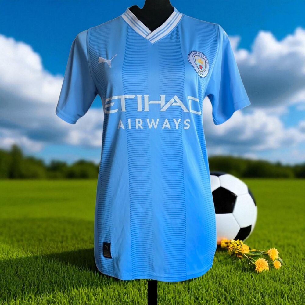 PUMA MANCHESTER CITY ( XS ) Women's Home Jersey 2023/24 20th Anniv